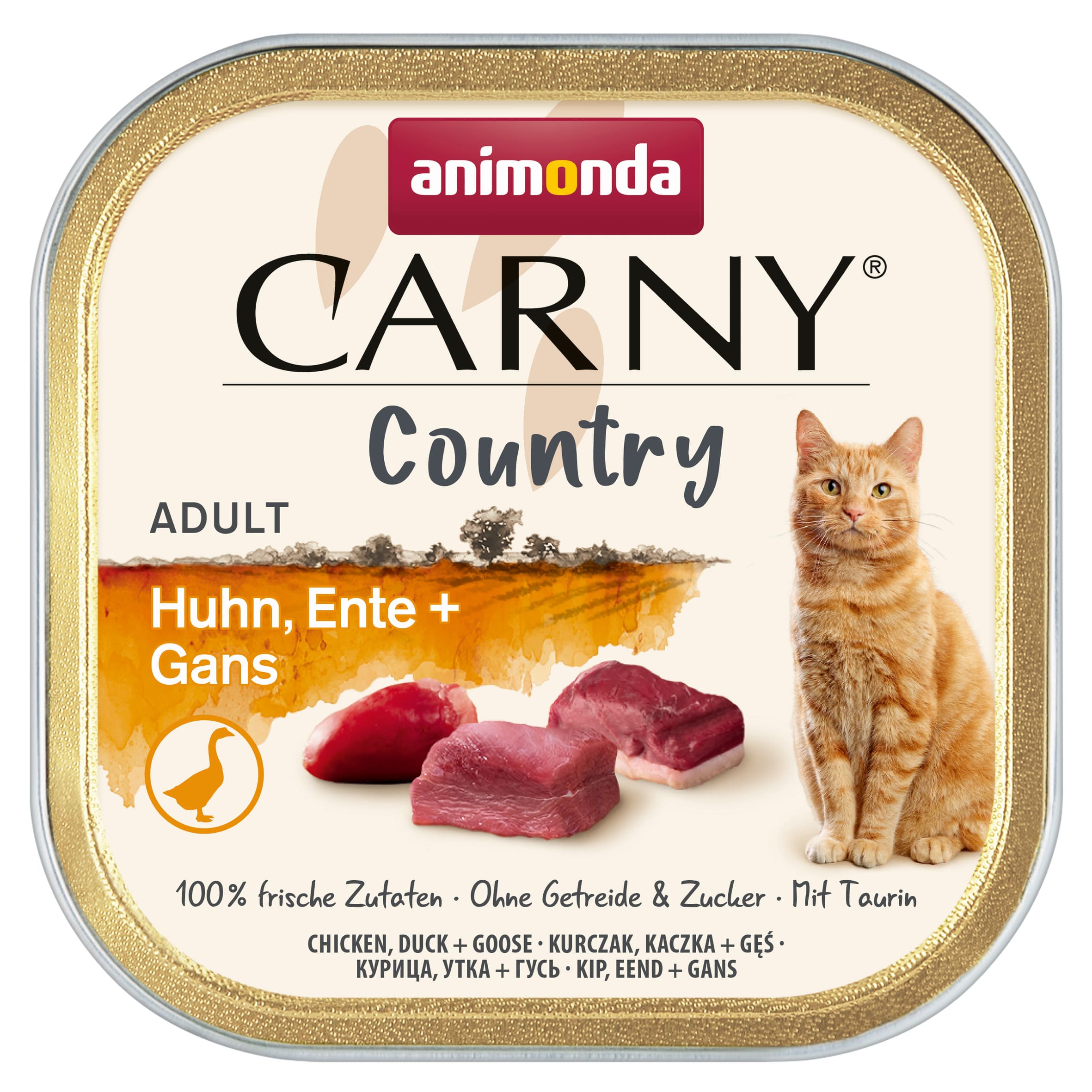アニモンダ 猫用 カーニー カントリー 鶏・鴨・ガチョウ 成猫用 100g